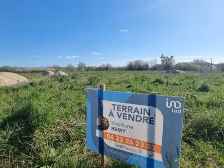 vente terrain à bâtir 395 m²