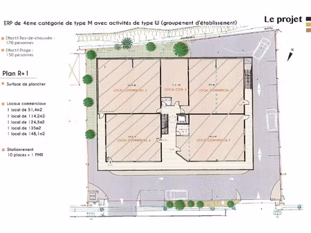 mise en location - local professionnel à calebassier
