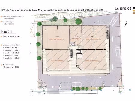 mise en location - local professionnel à calebassier