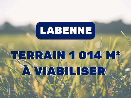 vente terrain 1014m2 labenne 40530 - 424000 € - surface privée