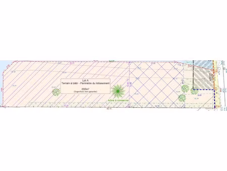 vente terrain à batir 655 m² à saint-martin-en-bière (77630)  117 000 €