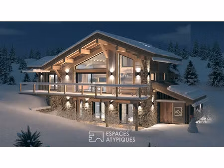 terrain avec vue sur les pistes et le cambre d'aze