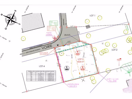 vente terrain 454 m² à emagny (25170)  55 000 €