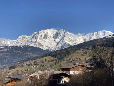 4 pieces mezzanine traversant - vue mont-blanc - combloux