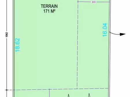 vente terrain 171 m² la chapelle-des-marais (44410)