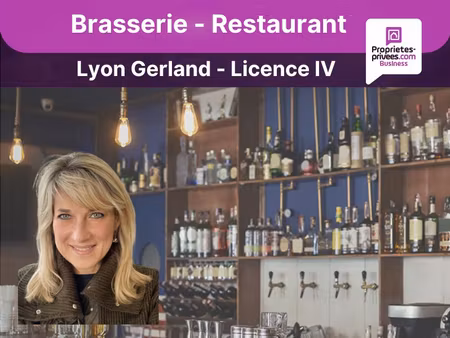 69007 lyon gerland - brasserie 55 couverts   terrasse 16 places