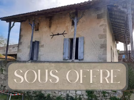 maison à rénover avec terrain de 1343 m2 proche bastide
