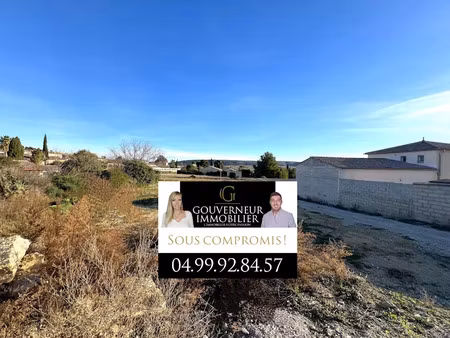 vente terrain 1053 m² à le pouget (34230)  240 000 €
