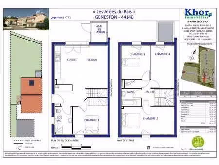 vente maison à geneston (44140) : à vendre / 90m² geneston