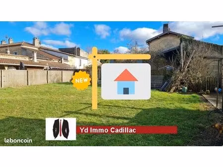 terrain 400 m² cadillac-sur-garonne