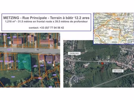 terrain à bâtir - metzing