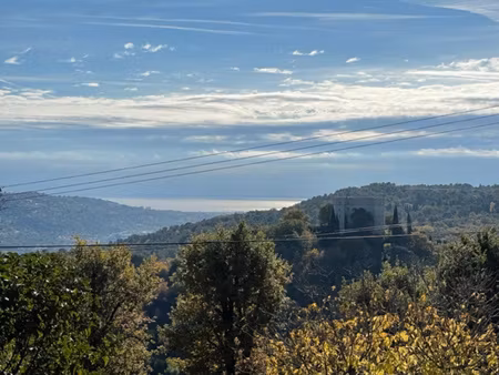 terrain saint jeannet aperçu mer