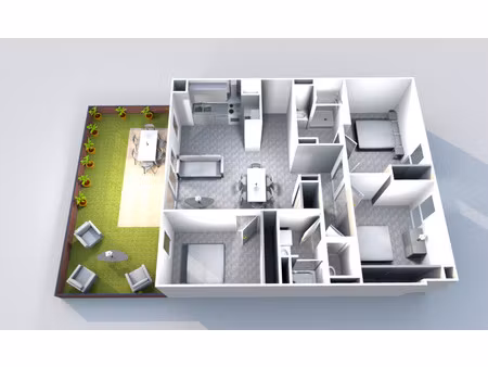 appartement 4 pièces - 78 m²