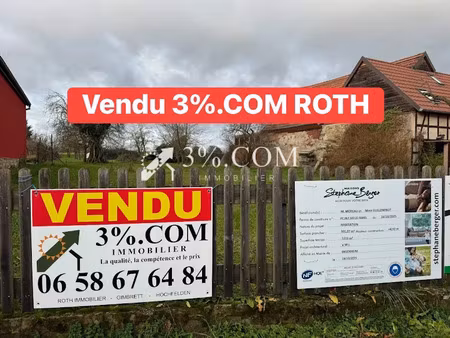 vente terrain 1200 m² à ingenheim (67270)  96 000 €
