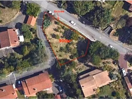 a vendre : terrain 900m2 colomiers dans impasse au calme