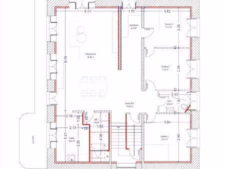 vente appartement 5 pièces 130 m² à bourogne (90140)  239 000 €