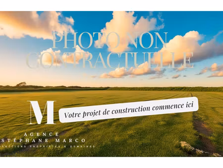 vente terrain 1020 m² à saint-romain-de-benet (17600)  172 800 €