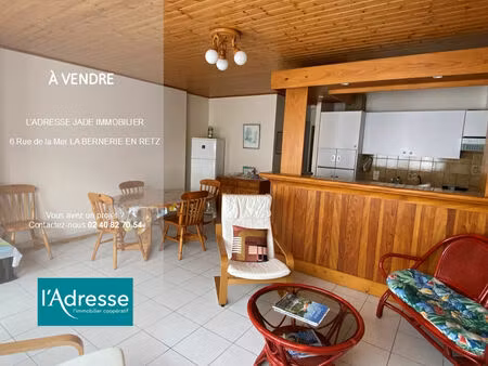 vente appartement 3 pièces  60.64m²  la bernerie