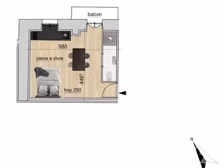 appartement studio à vendre - 1 pièce - 24 29 m2 - vinzier - 74 - rhone-alpes