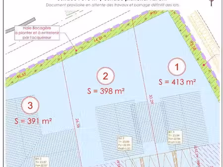 terrain 398 m² le thou