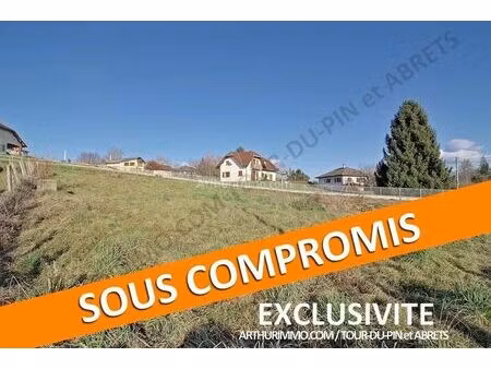vente terrain 1500 m2 à le pont-de-beauvoisin