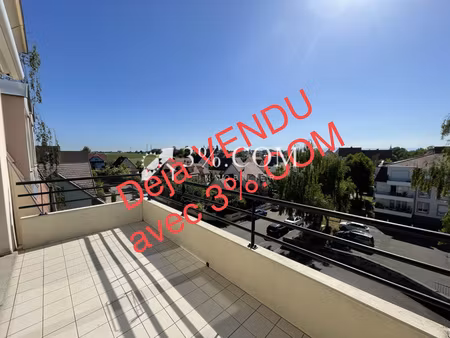 3%.com - exclusivité à lampertheim  f3 de 62m² 2 parkings 1 garage.