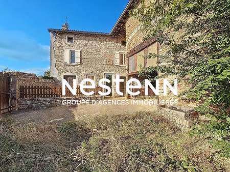 a vendre : maison en pierres - 4 pièces - dépendances - 71260 peronne