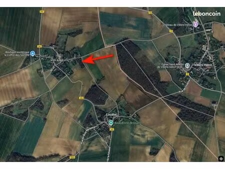 terrain constructible 6500m2 à violaine 02600 à 45mn cdg