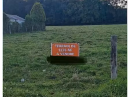 vente terrain 1235 m² à la loge-aux-chèvres (10140)  43 260 €