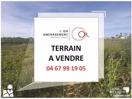 terrain à bâtir à mauguio (hérault  34)