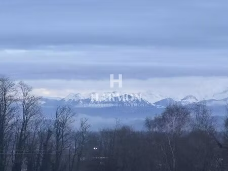 harmon à vendre : terrain constructible vue sur les pyrénées artix