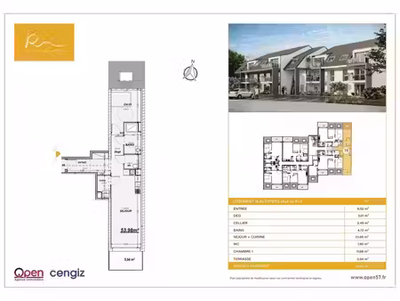 en vente appartement 53 98 m² – 185 000 € |rettel