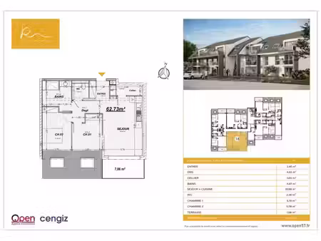 en vente appartement 62 73 m² – 230 000 € |rettel