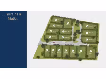 vente terrain 549 m² moëze (17780)