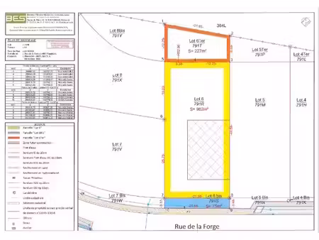 lot 6 : terrain de 1.264 m²
