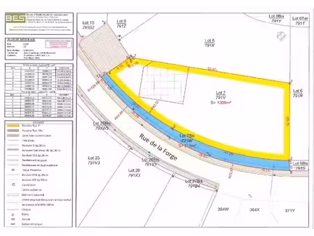 lot 7 : terrain de 1.525 m²