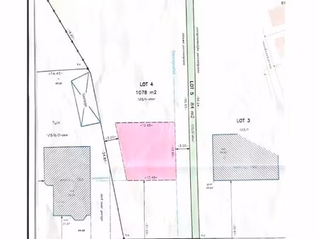 prachtig perceel van 10a78ca (lot 4)  gelegen te glabbeek