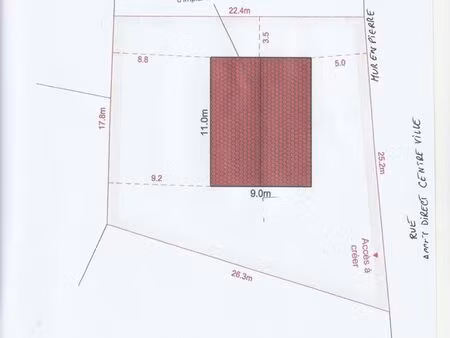 vente beau terrain constructible plein centre ville tournan en brie