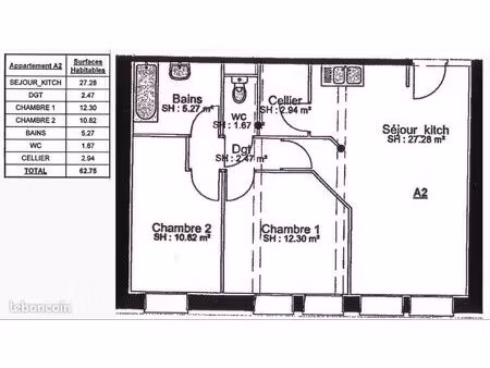 a vendre appartement f3