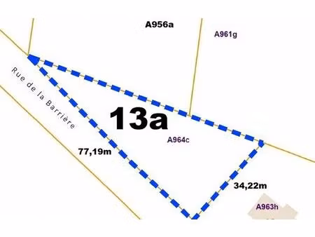 magnifique terrain pour maison 4 façades  vue dégagée