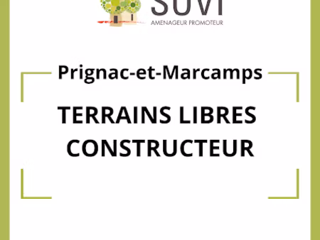 vente terrain 767 m² à prignac-et-marcamps (33710)  80 000 €