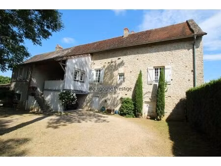 a 10 min de tournus une jolie maison de village en pierre de 151 m² sur un terrain de 2713