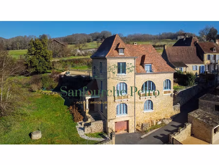 à 12 km de sarlat grande maison périgourdine face à la riviè