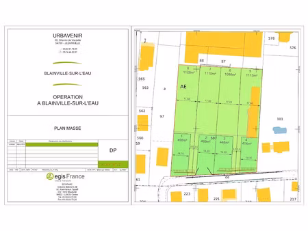 vente terrain 512 m² à blainville-sur-l'eau (54360)  45 000 €