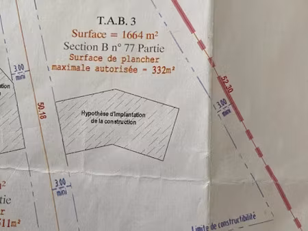 vente terrain 1664 m² à courtillers (72300)  53 990 €