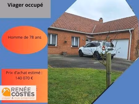 viager occupé - h78 ans - baralle (62860)