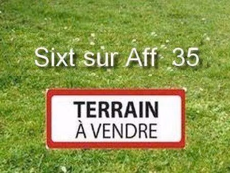 vente terrain à sixt-sur-aff (35550) : à vendre / sixt-sur-aff