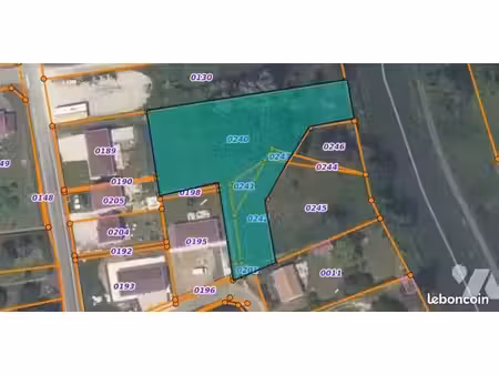terrain 2289 m² montcresson