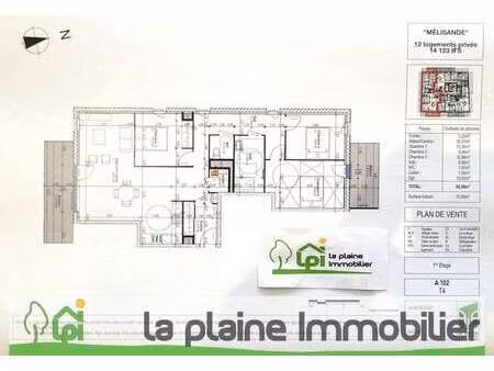 vente programme neuf appartement à ifs (14123) : à vendre appartement / 93m² ifs