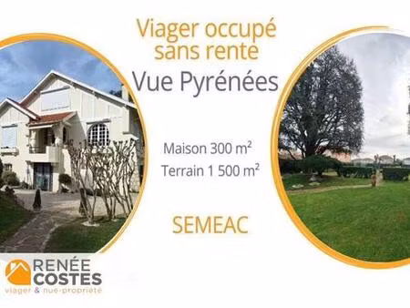 vente en nue propriété - h76 ans - tarbes (65000)